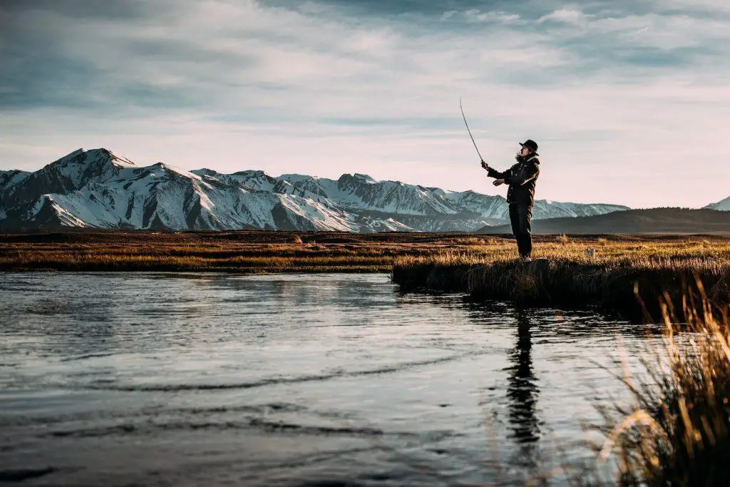 fishing with casting rod or spinning rod