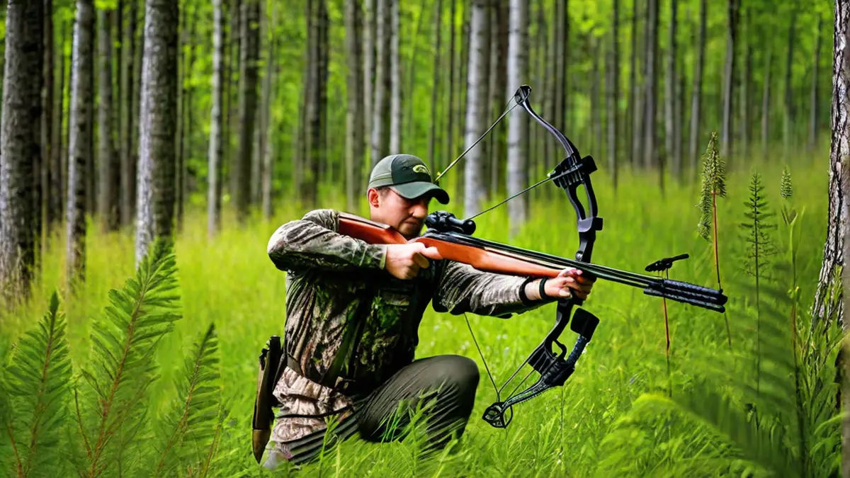 can you carry a gun while bow hunting