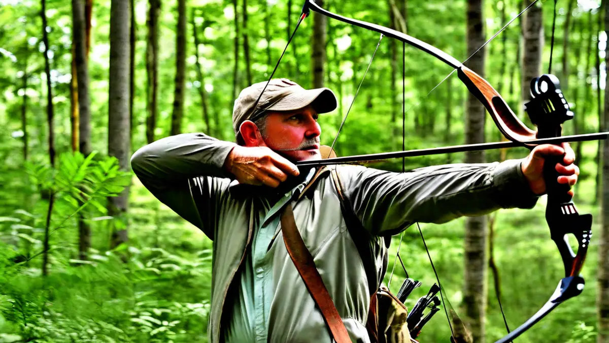 how to hold a hunting bow
