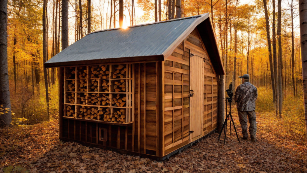 how to make a bow hunting blind