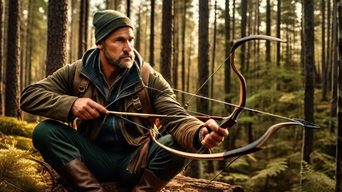 how to make a simple hunting bow