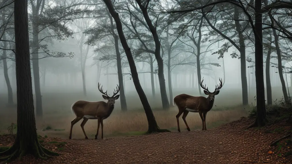 deer at dusk